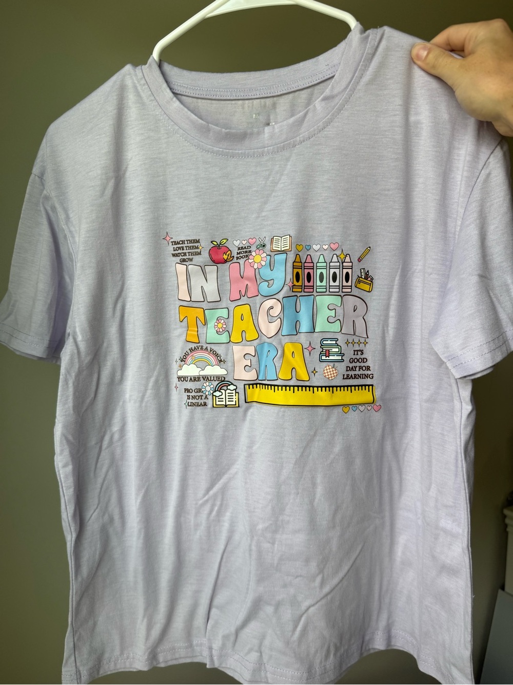 In My Teacher Era' Graphic Tee - Light Lavender